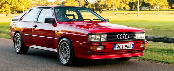 This 1985 Audi Quattro was recently sold at an auction in Australia