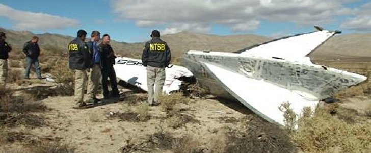 The accident occurred during the program’s 55th overall and fourth powered test flight of SpaceShipTwo