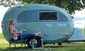 nuCamp's Fiberglass Barefoot Is Finally Available to U.S. Buyers: True "Retro-Chic" Living