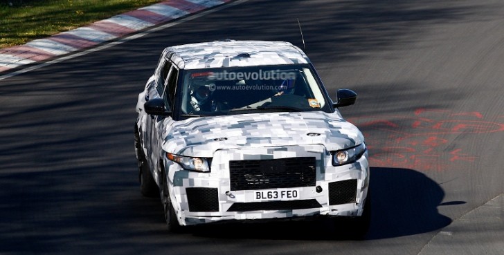  Jaguar SUV Prototype Takes to the Track