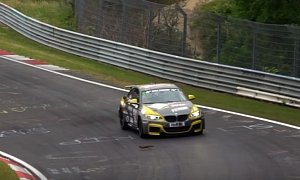 Nurburgring Racing Squirrel Barely Escapes a BMW M235i Crash On the Track