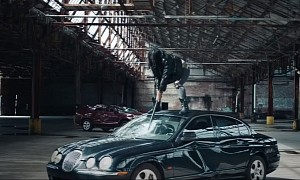 Nyla Rose Taking a Sledgehammer to a Jaguar S-Type Is Smashing the Status Quo