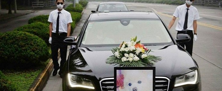 Odd $1,250 Dog Funeral Has Audi A8 Driving the Pet on Its Last Ever Trip