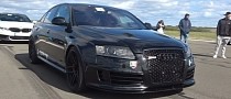 OEM Speedo Cannot Keep Up With the Crazy Acceleration of This V10 1,200 HP Audi RS 6
