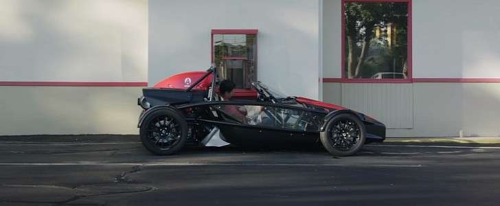 Taking the Ariel Atom 4 at the Drive-Thru and then the race track