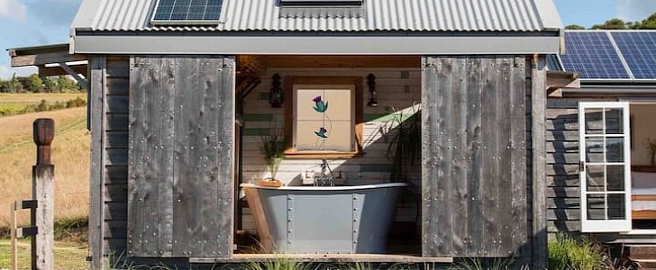 Arohanui is a unique glamping spot comprised of several tiny homes that are connected