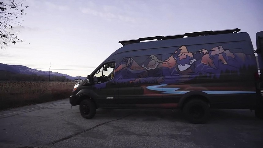 Off-Road Adventure Camper Van Houses a Family of Six, Features a Double Murphy Bed Setup
