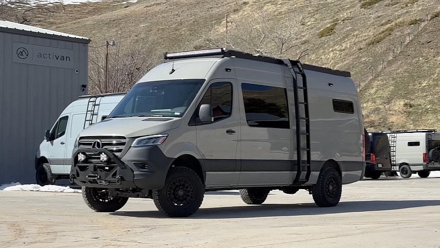 Off-Road Camper Van Conversion Can Seat and Sleep Six in a Cleverly Designed Living Space