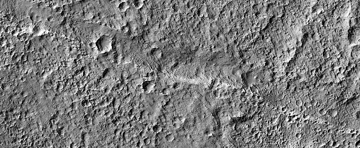 Fracture in the Orcus Patera region of Mars