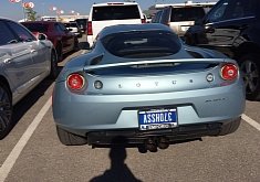 Offensive Upside Down License Plate Makes this Lotus a Troll