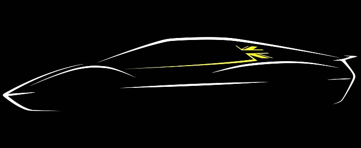 Lotus EV sports car official sketch