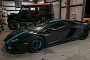 Offset’s Lamborghini Aventador Gets Black Satin Wrap With Baby Blue Accents