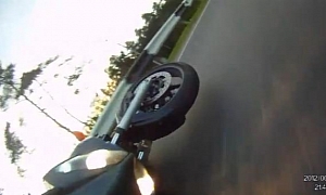 Oil Spill on Road Causes Biker to Crash