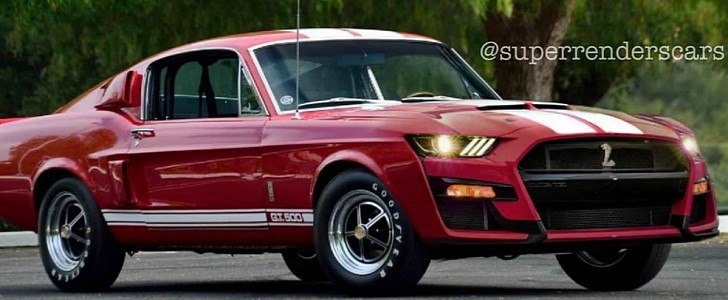 Old and New Shelby GT500 Mashed into One Confusing Rendering