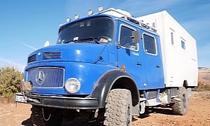Old and Rusty Mercedes Truck Was Transformed Into a Cozy Overlanding Tiny Home on Wheels