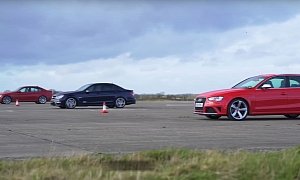 Old BMW M3, Audi RS4, and C 63 AMG Drag Race, the Unexpected Happens