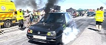 Old Diesel-Powered VW Golf Goes Drag Racing – You Can Smell This Picture, Can't You?