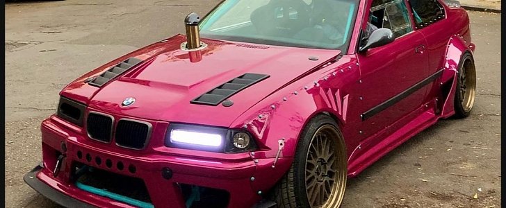 Old E36 BMW 3 Series Gets Cyberpunk Makeover