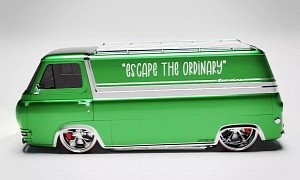 Old Ford Econoline Van Goes for Digital Custom Life to “Escape the Ordinary”