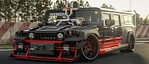Old Hummer H1 Alpha Goes Insane, Starts Goofing Around as a Beastly Turbo Drifter
