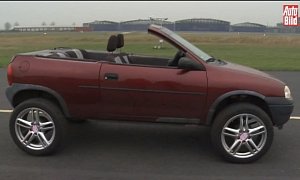 Old Opel Corsa Turned into Convertible SUV