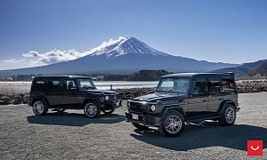 Old vs. New: Mercedes-AMG G63 Photo Shoot from Japan