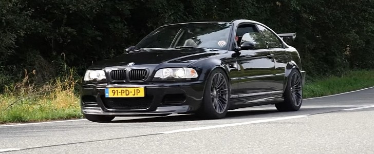 E46 BMW M3 with N/A V10 on Autobahn by AutoTopNL