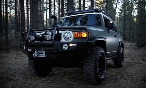 Oldschool Toyota Off-Roaders Riding in the Wilderness