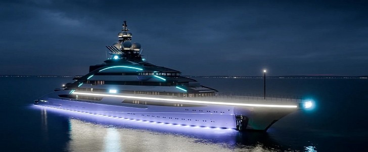 Nord is one of the most impressive Russian-owned superyachts, currently docked in Hong Kong