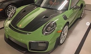 Olive Green Porsche 911 GT2 RS with Terracotta Cabin Looks Like a Ninja Turtle