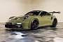 Olive Green Porsche 992 GT3 Cup on Forged Brixtons PF9-RS Feels So Amazingly Real