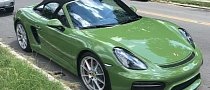 Olive Green Porsche Boxster Spyder Is a Gift from God