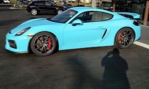 Olympic Blue Porsche Cayman GT4 Is a Nod to the 914, Some Might Hate It
