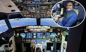One Dad Built This Super-Realistic Boeing 737-800 Flight Simulator in His Garage