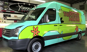 One Direction VW Crafter Van Gets the "Mystery Machine" Wrap
