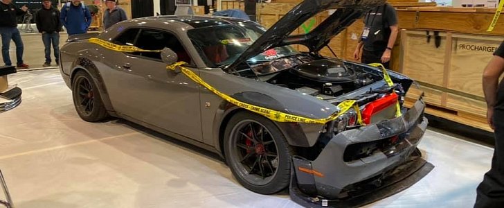 Wrecked Dodge Challenger gets all the attention at 2019 SEMA