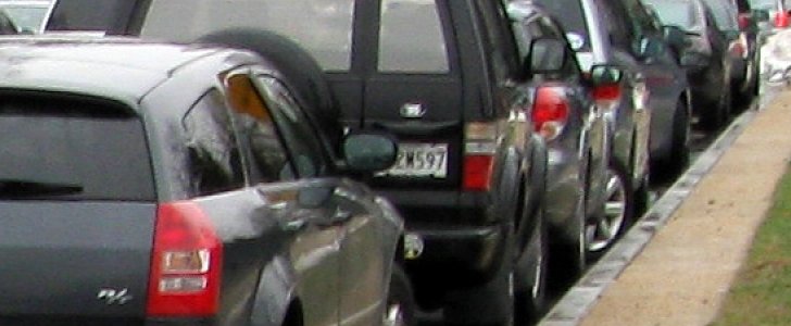 Cars parked near the kerb