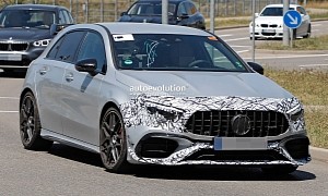 One Mega Hatch to Rule Them All: 2023 Mercedes-AMG A 45 Spied With Less Camouflage