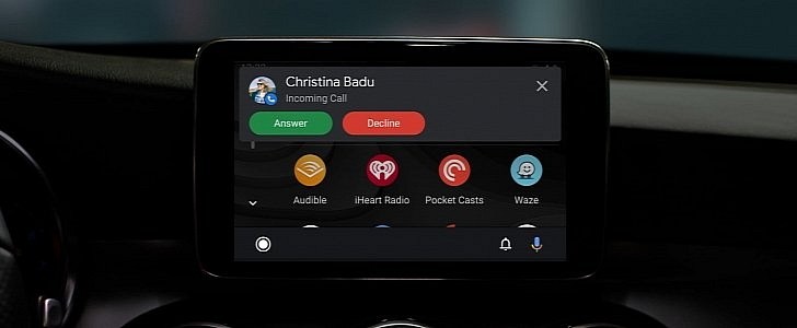 Phone call in Android Auto
