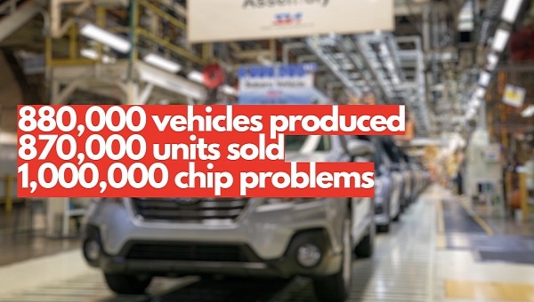 Subaru is struggling with the constrained chip supply as well