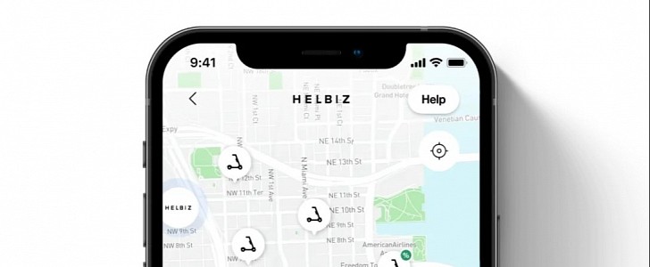 Helbiz now features Google Maps integration