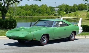 One-of-34 Bright Green 1969 Dodge Charger Daytona Going to Auction at No Reserve