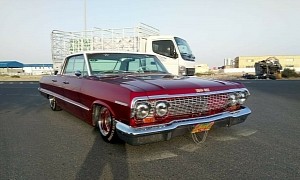One of a Kind 1963 Chevrolet Impala Flexes Hand Paint Art, Low Rider Muscle