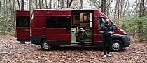 One-of-a-Kind Camper Van Boasts a Splendid European Cottage Design and a Rear Patio