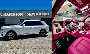 One-of-One Rolls-Royce Cullinan May Be White, But It's Also a Whole Lot of Pink