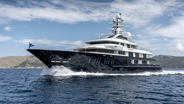 The $95 million Albatross is one of the largest superyachts built in the U.S.