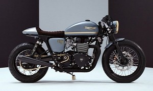 One-Off Triumph Bonneville T100 Has Stylish Cafe Racer Looks and 81 HP on Tap