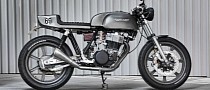 One-Off Yamaha SR500 “Grey Power Cafe” Hauls Larger Displacement and Custom Overalls
