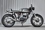 One-Off Yamaha SR500 “Grey Power Cafe” Hauls Larger Displacement and Custom Overalls