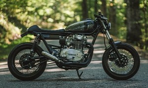 One-Off Yamaha XS650 Reloaded Exudes a Sinister Allure With Stacked LED Headlamps